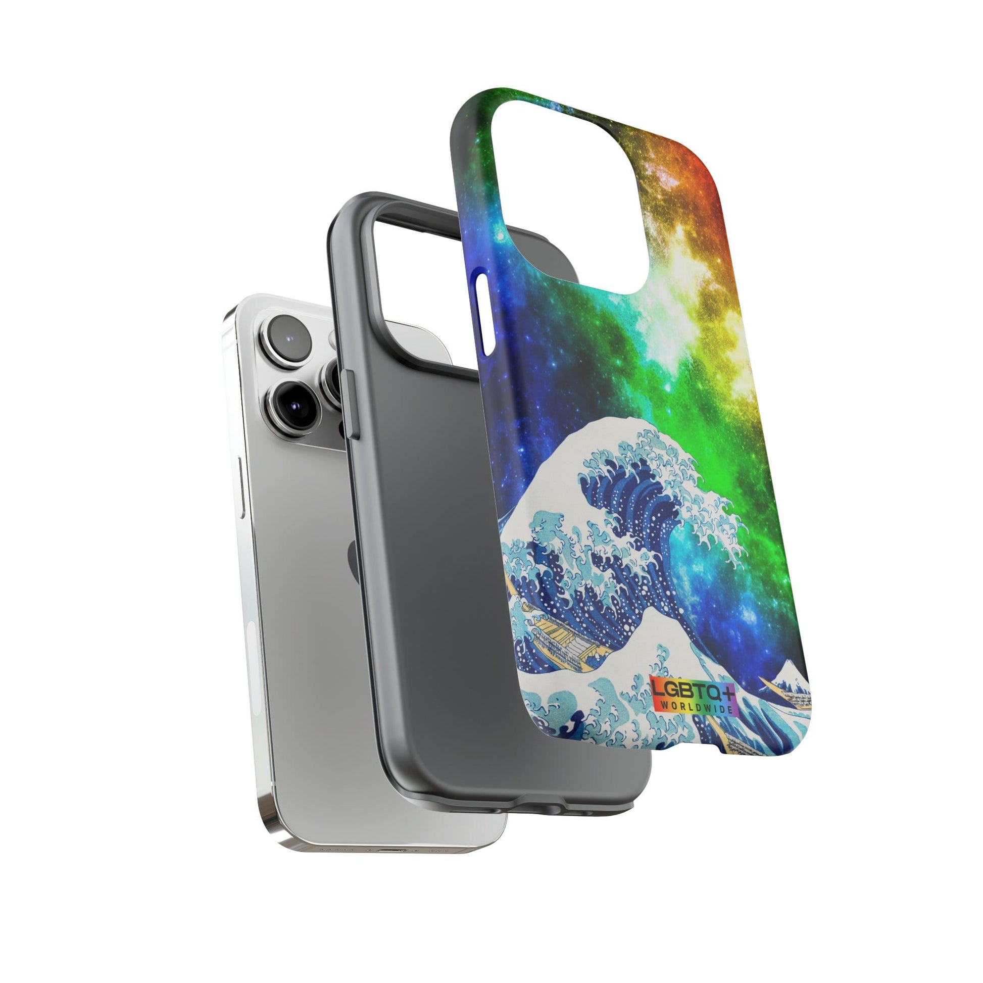 LGBTQWorldwide - ,,WELLE" Doppelgehäuse Handyhülle Accessories, Glossy, iPhone Cases, Matte, Phone accessory, Phone Cases, Samsung Cases, Thermo, Valentine's Day Picks lgbtq Bekleidung Accessoires unisex Zubehör