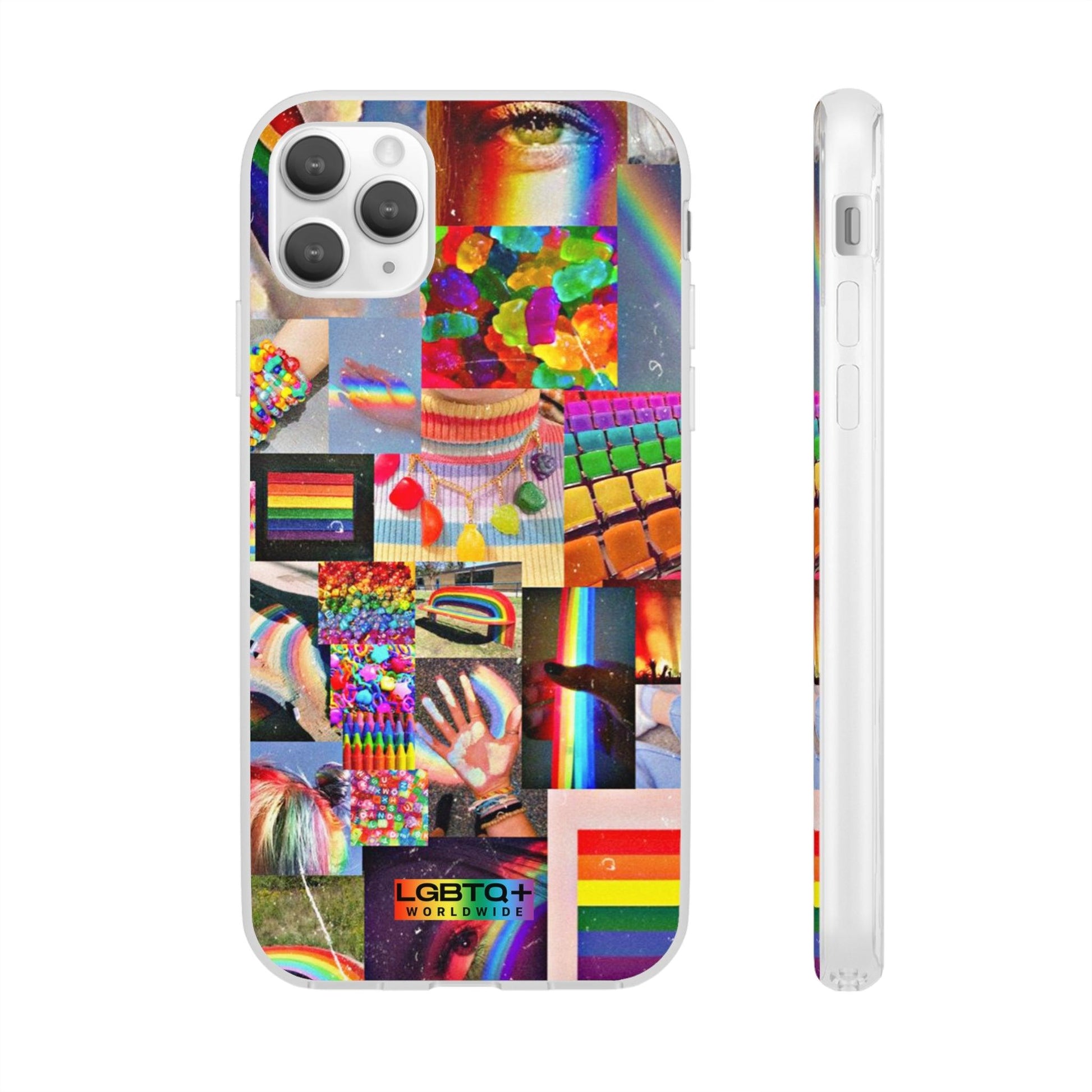 LGBTQWorldwide - ,,COMMUNITY" Flexible Handyhülle Accessories, Case, iPhone, iPhone Cases, Phone accessory, Phone Cases, Samsung Cases, silikon, Valentine's Day promotion lgbtq Bekleidung Accessoires unisex Zubehör