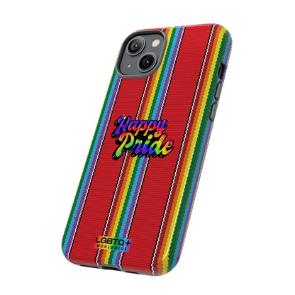 LGBTQWorldwide - ,,HAPPY PRIDE" Doppelgehäuse Handyhülle Accessories, Glossy, iPhone Cases, Matte, Phone accessory, Phone Cases, Samsung Cases, Thermo, Valentine's Day Picks lgbtq Bekleidung Accessoires unisex Zubehör