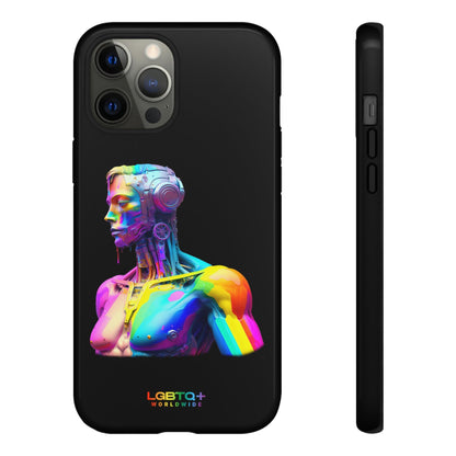 LGBTQWorldwide - ,,ZUKÜNFTIGER ROBOTER" Doppelgehäuse Handyhülle Accessories, Glossy, iPhone Cases, Matte, Phone accessory, Phone Cases, Samsung Cases, tough, Valentine's Day Picks lgbtq Bekleidung Accessoires unisex Zubehör