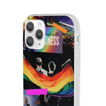 LGBTQWorldwide - ,,KINDNESS" Flexible Handyhülle Accessories, Case, iPhone, iPhone Cases, Phone accessory, Phone Cases, Samsung Cases, silikon, Valentine's Day promotion lgbtq Bekleidung Accessoires unisex Zubehör