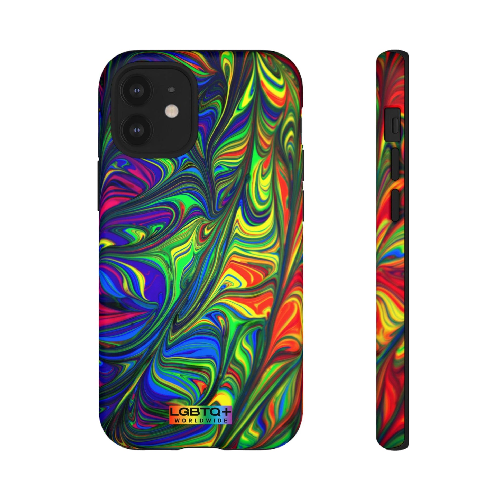 LGBTQWorldwide - ,,ILLUSION" Doppelgehäuse Handyhülle Accessories, Glossy, iPhone Cases, Matte, Phone accessory, Phone Cases, Samsung Cases, Thermo, Valentine's Day Picks lgbtq Bekleidung Accessoires unisex Zubehör