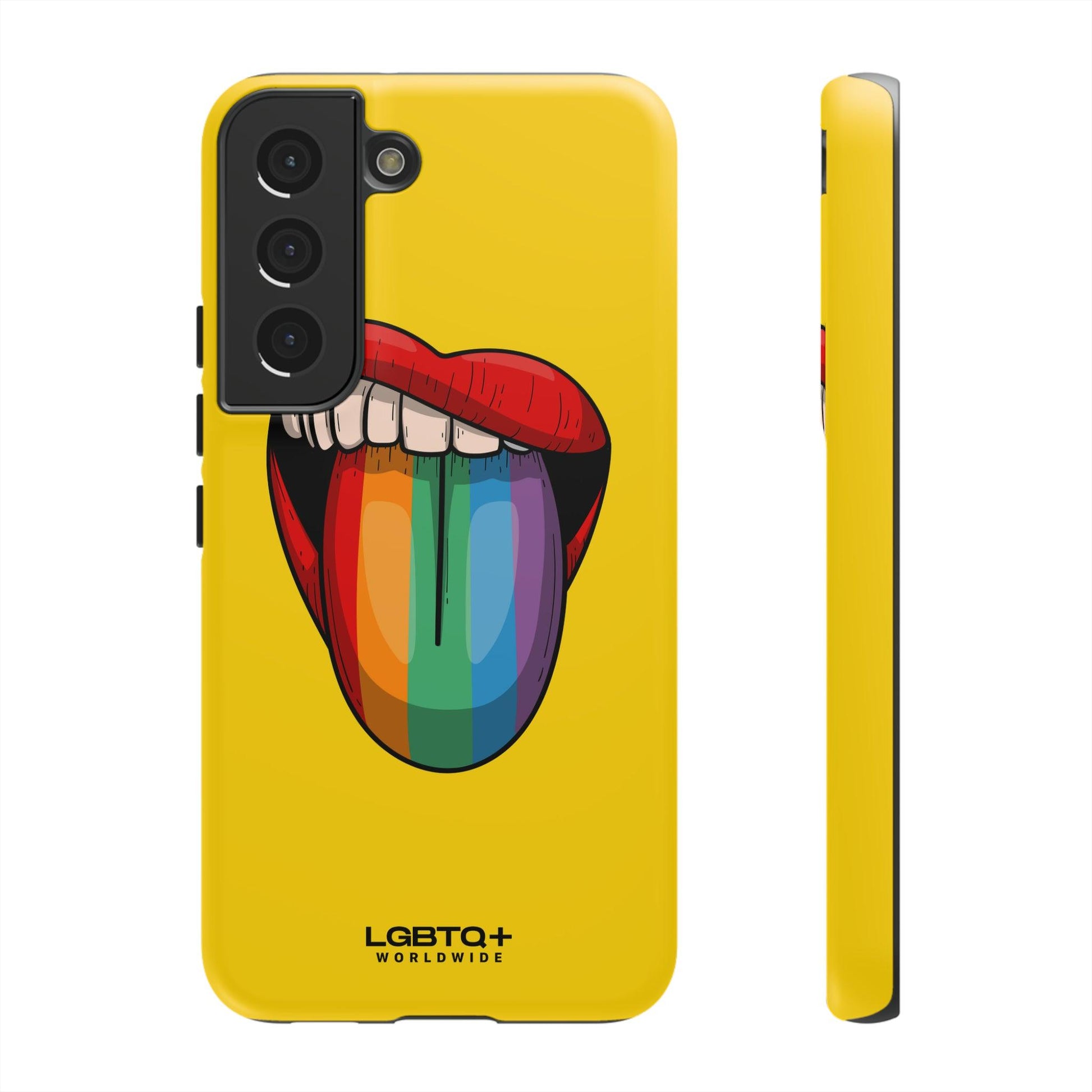 LGBTQWorldwide - ,,ZUNGE" Doppelgehäuse Handyhülle Accessories, Glossy, iPhone Cases, Matte, Phone accessory, Phone Cases, Samsung Cases, Thermo, Valentine's Day Picks lgbtq Bekleidung Accessoires unisex Zubehör