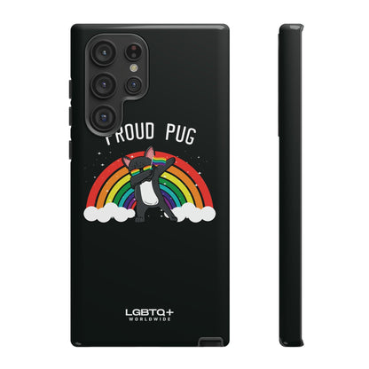 LGBTQWorldwide - ,,PROUD PUG" Doppelgehäuse Handyhülle Accessories, Glossy, iPhone Cases, Matte, Phone accessory, Phone Cases, Samsung Cases, Thermo, Valentine's Day Picks lgbtq Bekleidung Accessoires unisex Zubehör