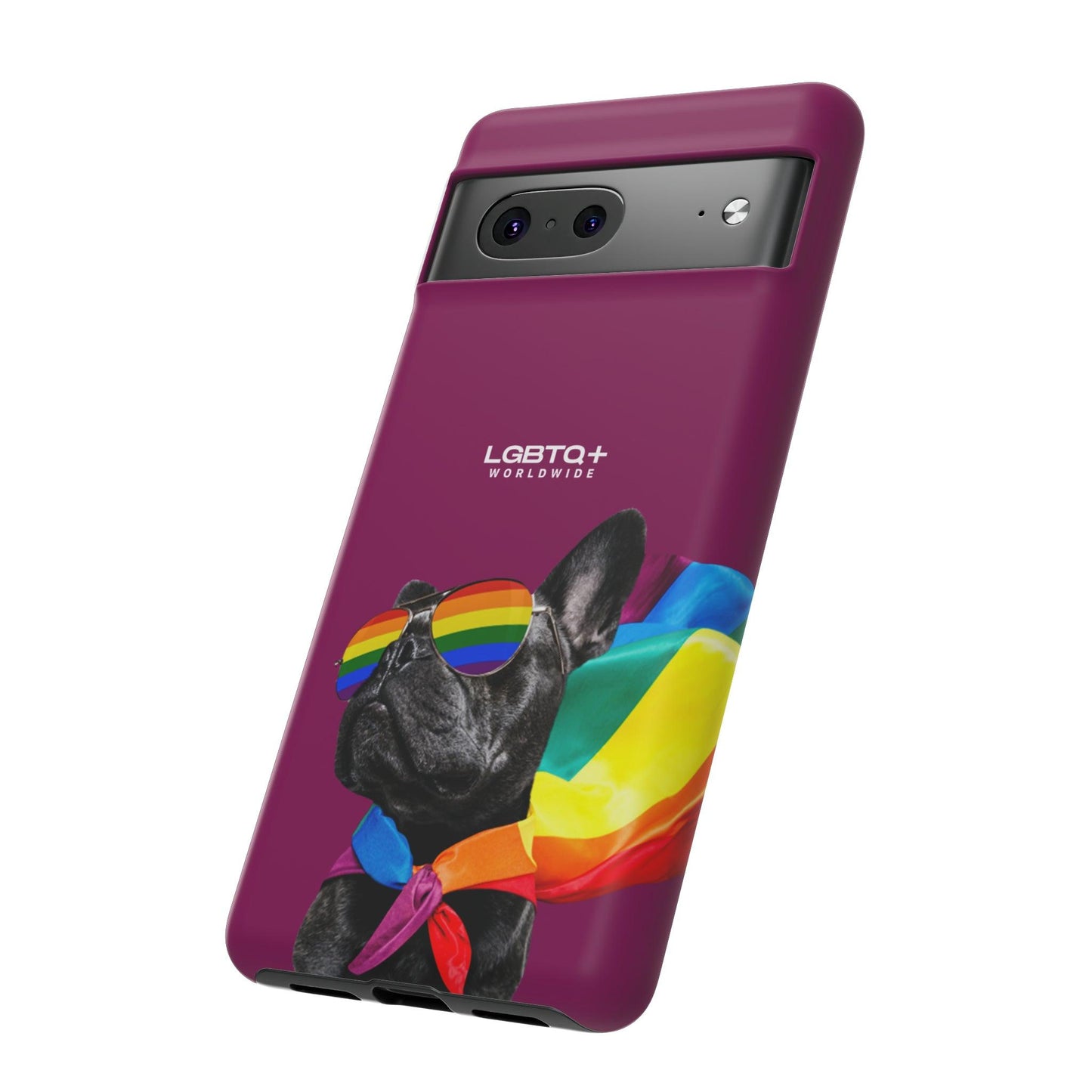 LGBTQWorldwide - ,,GLÜCKLICHER HUND" Doppelgehäuse Handyhülle Accessories, Glossy, iPhone Cases, Matte, Phone accessory, Phone Cases, Samsung Cases, Thermo, Valentine's Day Picks lgbtq Bekleidung Accessoires unisex Zubehör