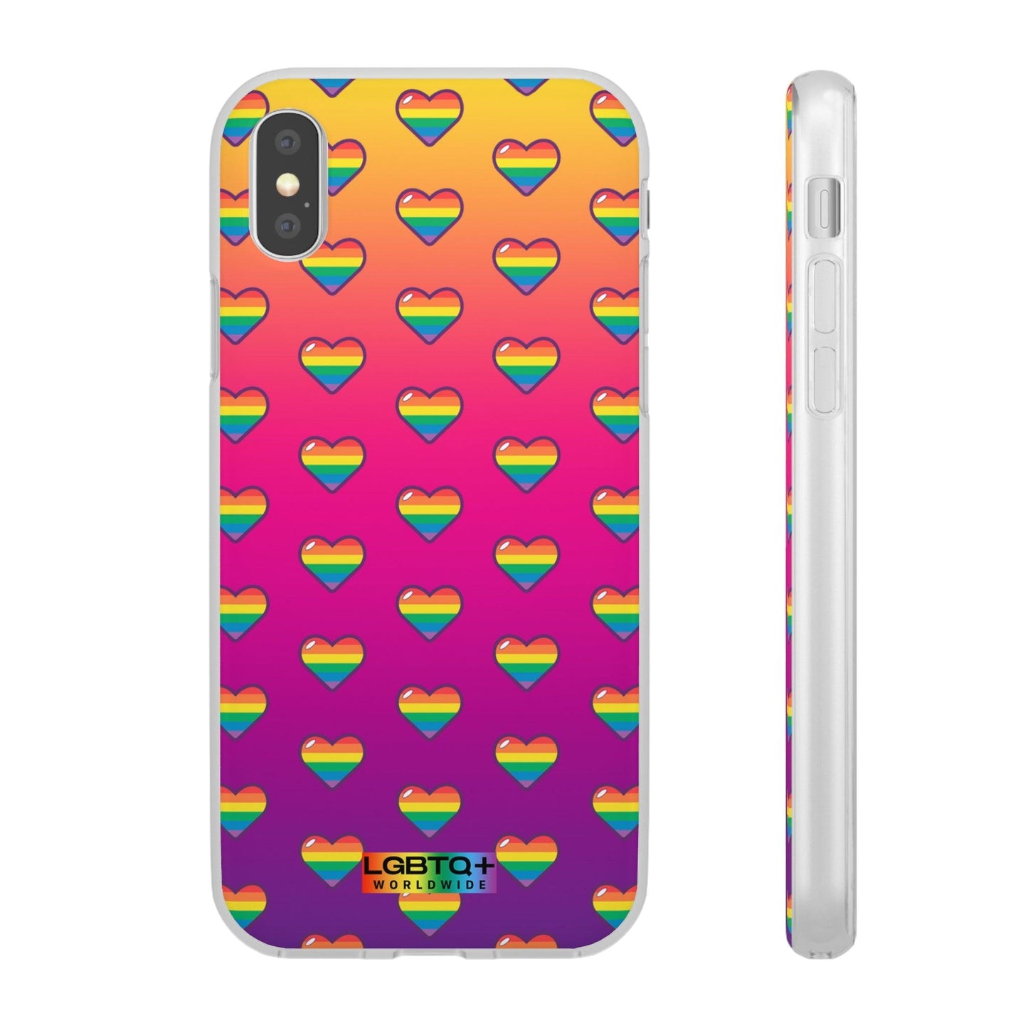 LGBTQWorldwide - ,,HERZEN" Flexible Handyhülle Accessories, Case, iPhone, iPhone Cases, Phone accessory, Phone Cases, Samsung Cases, silikon, Valentine's Day promotion lgbtq Bekleidung Accessoires unisex Zubehör