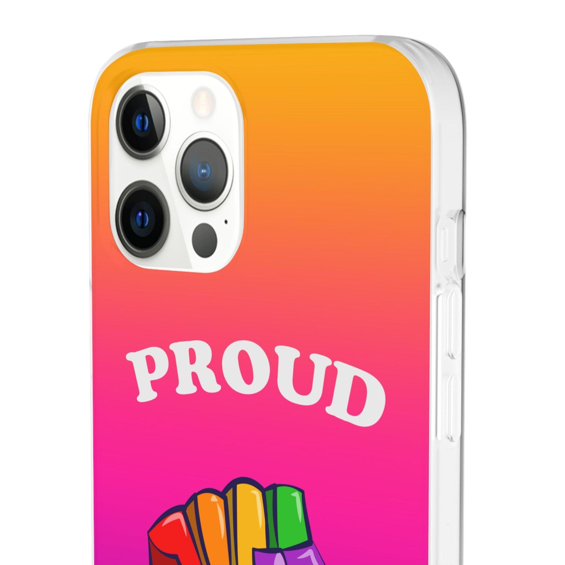 LGBTQWorldwide - ,,GLÜCKLICH" Flexible Handyhülle Accessories, Case, iPhone, iPhone Cases, Phone accessory, Phone Cases, Samsung Cases, silikon, Valentine's Day promotion lgbtq Bekleidung Accessoires unisex Zubehör