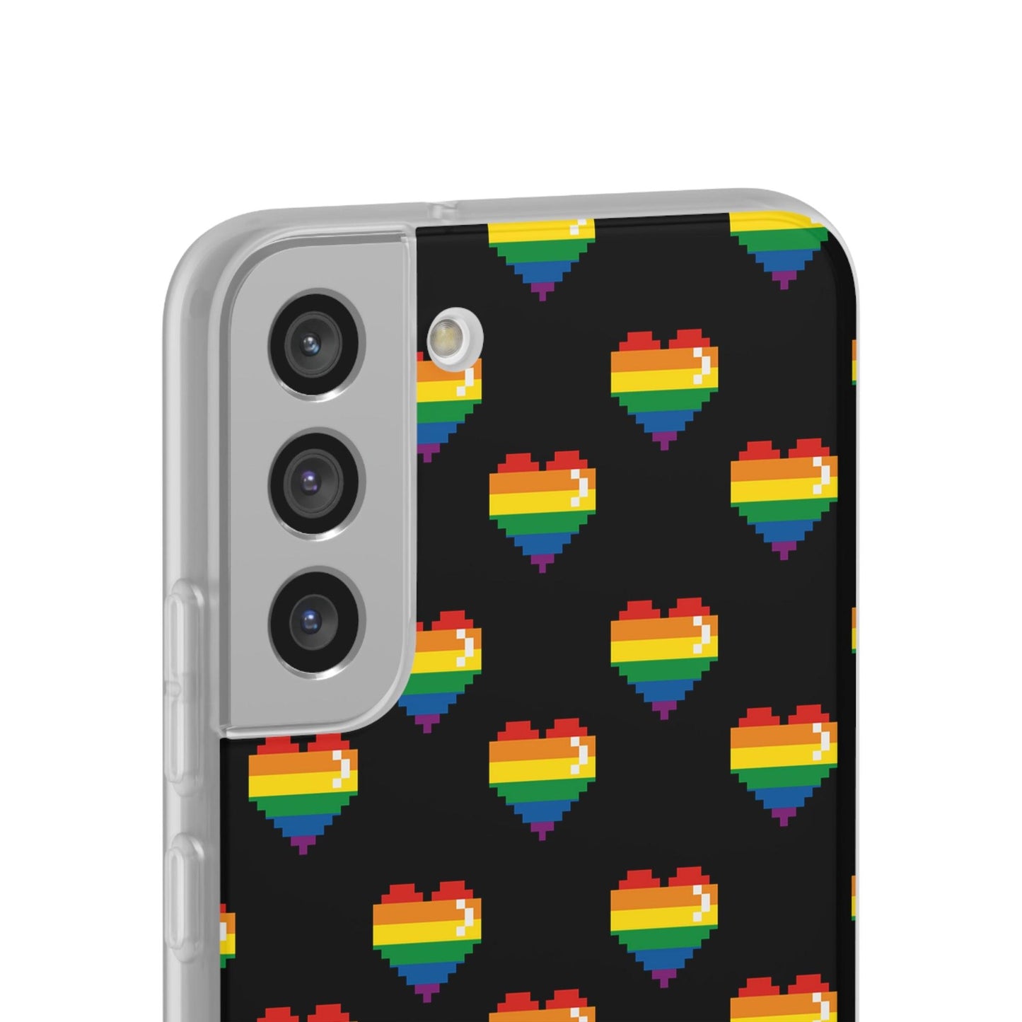 LGBTQWorldwide - ,,RETRO HERZ" Flexible Handyhülle Accessories, Case, iPhone, iPhone Cases, Phone accessory, Phone Cases, Samsung Cases, silikon, Valentine's Day promotion lgbtq Bekleidung Accessoires unisex Zubehör