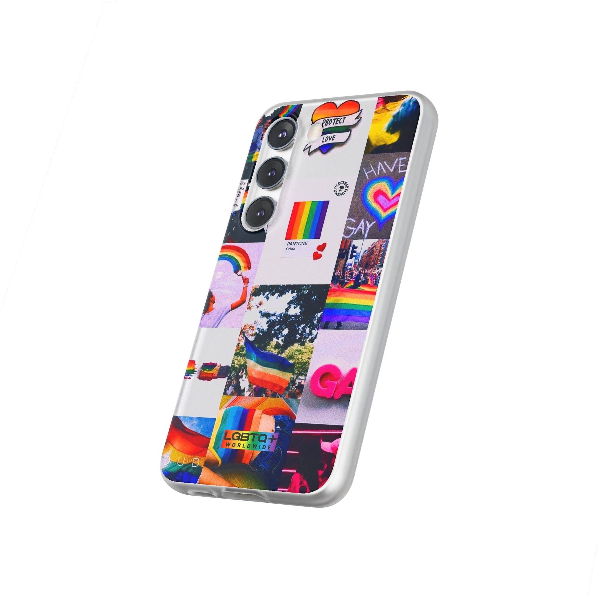 LGBTQWorldwide - ,,REGENBOGEN" Flexible Handyhülle Accessories, Case, iPhone, iPhone Cases, Phone accessory, Phone Cases, Samsung Cases, silikon, Valentine's Day promotion lgbtq Bekleidung Accessoires unisex Zubehör