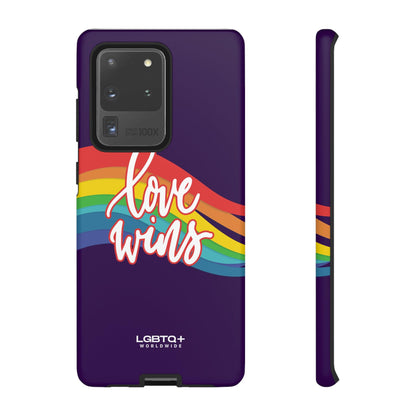 LGBTQWorldwide - ,,LIEBE GEWINNT" Doppelgehäuse Handyhülle Accessories, Glossy, iPhone Cases, Matte, Phone accessory, Phone Cases, Samsung Cases, Thermo, Valentine's Day Picks lgbtq Bekleidung Accessoires unisex Zubehör