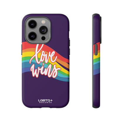 LGBTQWorldwide - ,,LIEBE GEWINNT" Doppelgehäuse Handyhülle Accessories, Glossy, iPhone Cases, Matte, Phone accessory, Phone Cases, Samsung Cases, Thermo, Valentine's Day Picks lgbtq Bekleidung Accessoires unisex Zubehör