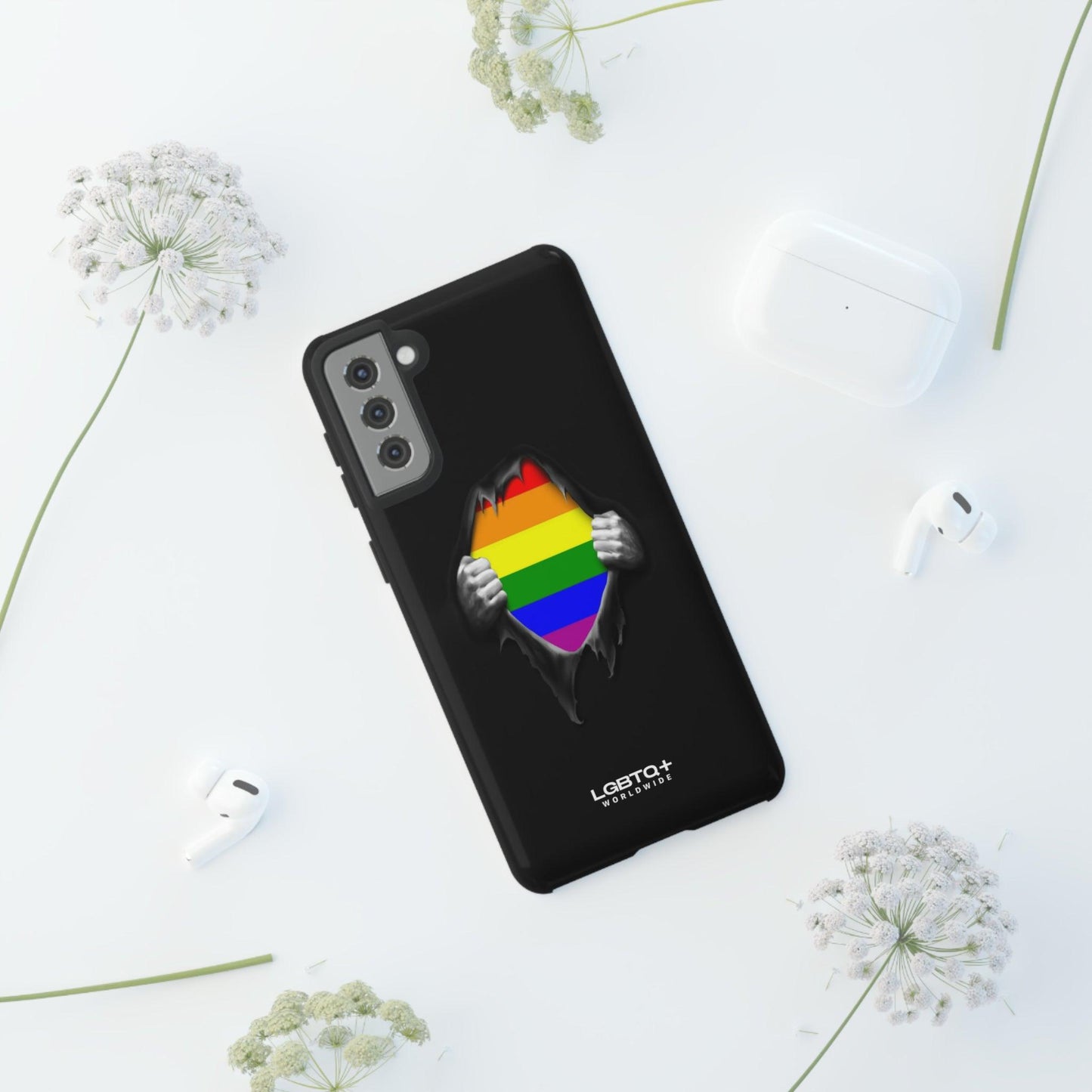 LGBTQWorldwide - ,,SCHWARZES LOCH" Doppelgehäuse Handyhülle Accessories, Glossy, iPhone Cases, Matte, Phone accessory, Phone Cases, Samsung Cases, Thermo, Valentine's Day Picks lgbtq Bekleidung Accessoires unisex Zubehör