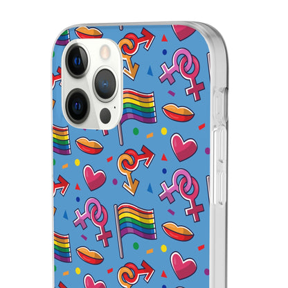 LGBTQWorldwide - ,,FLAGGEN" Flexible Handyhülle Accessories, Case, iPhone, iPhone Cases, Phone accessory, Phone Cases, Samsung Cases, silikon, Valentine's Day promotion lgbtq Bekleidung Accessoires unisex Zubehör