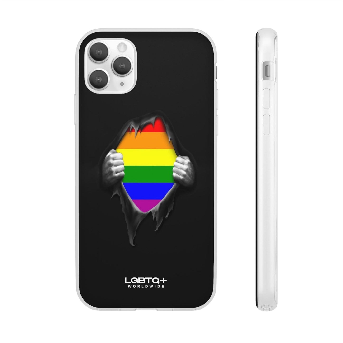 LGBTQWorldwide - ,,SCHWARZES LOCH" Flexible Handyhülle Accessories, Case, iPhone, iPhone Cases, Phone accessory, Phone Cases, Samsung Cases, silikon, Valentine's Day promotion lgbtq Bekleidung Accessoires unisex Zubehör