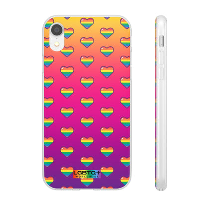 LGBTQWorldwide - ,,HERZEN" Flexible Handyhülle Accessories, Case, iPhone, iPhone Cases, Phone accessory, Phone Cases, Samsung Cases, silikon, Valentine's Day promotion lgbtq Bekleidung Accessoires unisex Zubehör