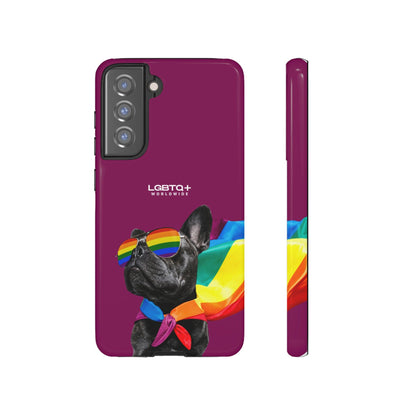 LGBTQWorldwide - ,,GLÜCKLICHER HUND" Doppelgehäuse Handyhülle Accessories, Glossy, iPhone Cases, Matte, Phone accessory, Phone Cases, Samsung Cases, Thermo, Valentine's Day Picks lgbtq Bekleidung Accessoires unisex Zubehör