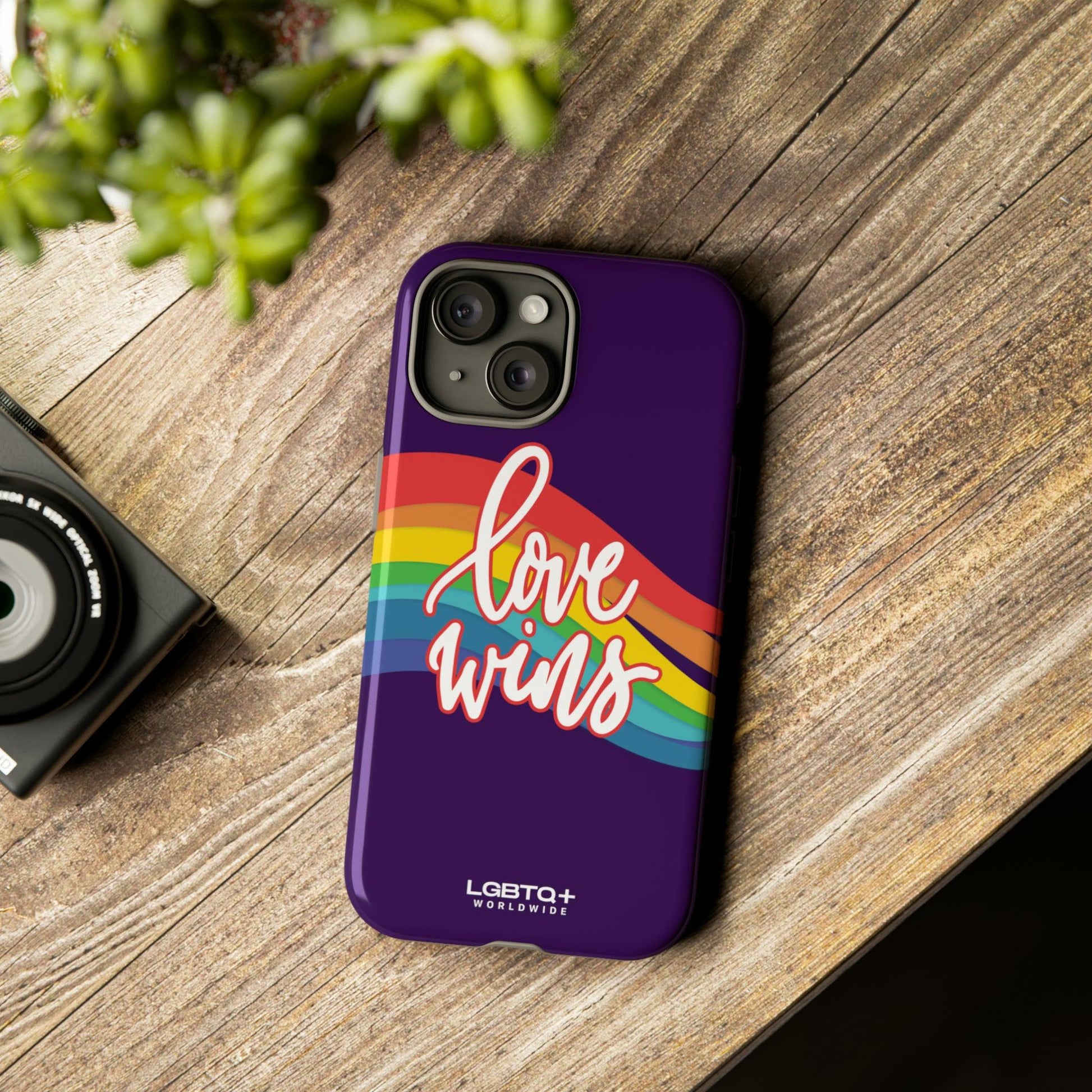 LGBTQWorldwide - ,,LIEBE GEWINNT" Doppelgehäuse Handyhülle Accessories, Glossy, iPhone Cases, Matte, Phone accessory, Phone Cases, Samsung Cases, Thermo, Valentine's Day Picks lgbtq Bekleidung Accessoires unisex Zubehör