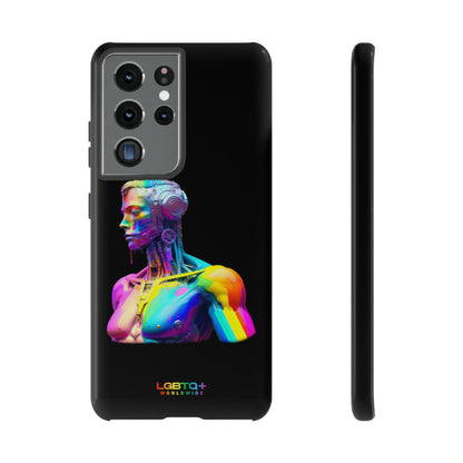 LGBTQWorldwide - ,,ZUKÜNFTIGER ROBOTER" Doppelgehäuse Handyhülle Accessories, Glossy, iPhone Cases, Matte, Phone accessory, Phone Cases, Samsung Cases, tough, Valentine's Day Picks lgbtq Bekleidung Accessoires unisex Zubehör