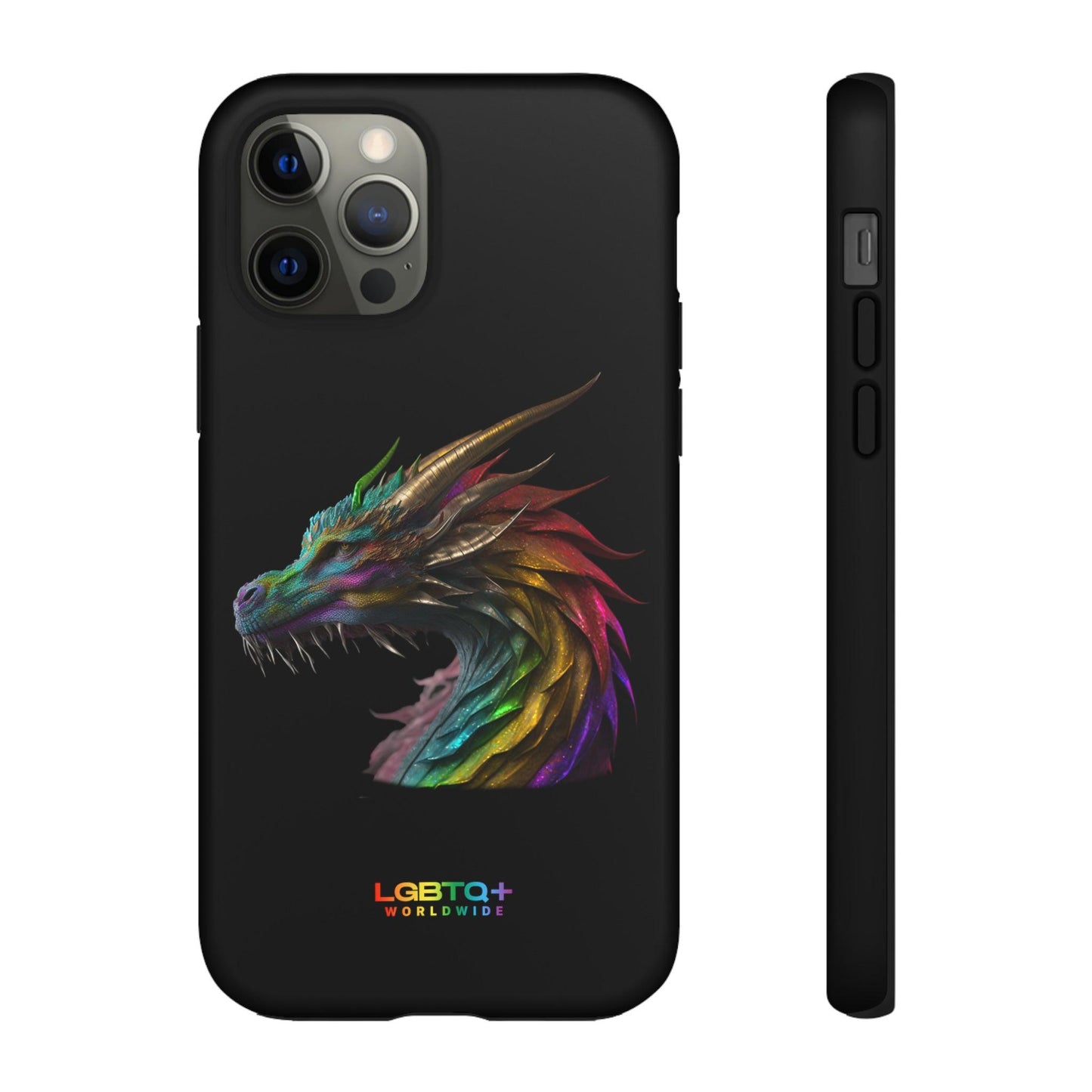 LGBTQWorldwide - ,,DRACHE" Doppelgehäuse Handyhülle Accessories, Glossy, iPhone Cases, Matte, Phone accessory, Phone Cases, Samsung Cases, tough, Valentine's Day Picks lgbtq Bekleidung Accessoires unisex Zubehör