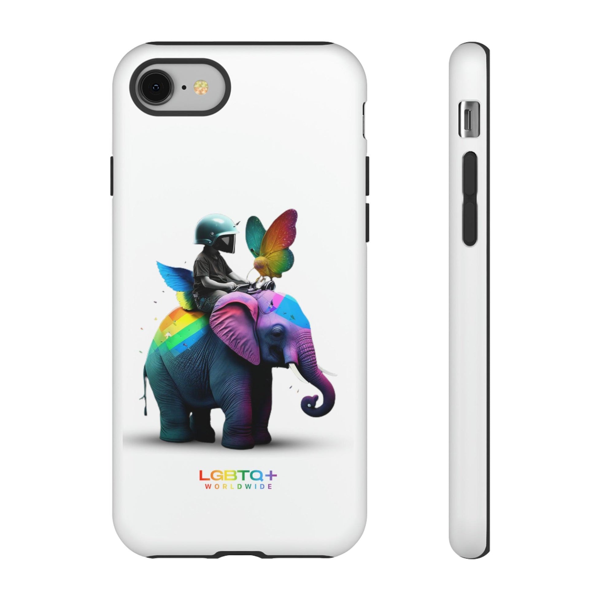 LGBTQWorldwide - ,,SCHMETTERLING" Doppelgehäuse Handyhülle Accessories, Glossy, iPhone Cases, Matte, Phone accessory, Phone Cases, Samsung Cases, tough, Valentine's Day Picks lgbtq Bekleidung Accessoires unisex Zubehör