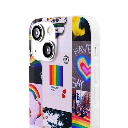 LGBTQWorldwide - ,,REGENBOGEN" Flexible Handyhülle Accessories, Case, iPhone, iPhone Cases, Phone accessory, Phone Cases, Samsung Cases, silikon, Valentine's Day promotion lgbtq Bekleidung Accessoires unisex Zubehör