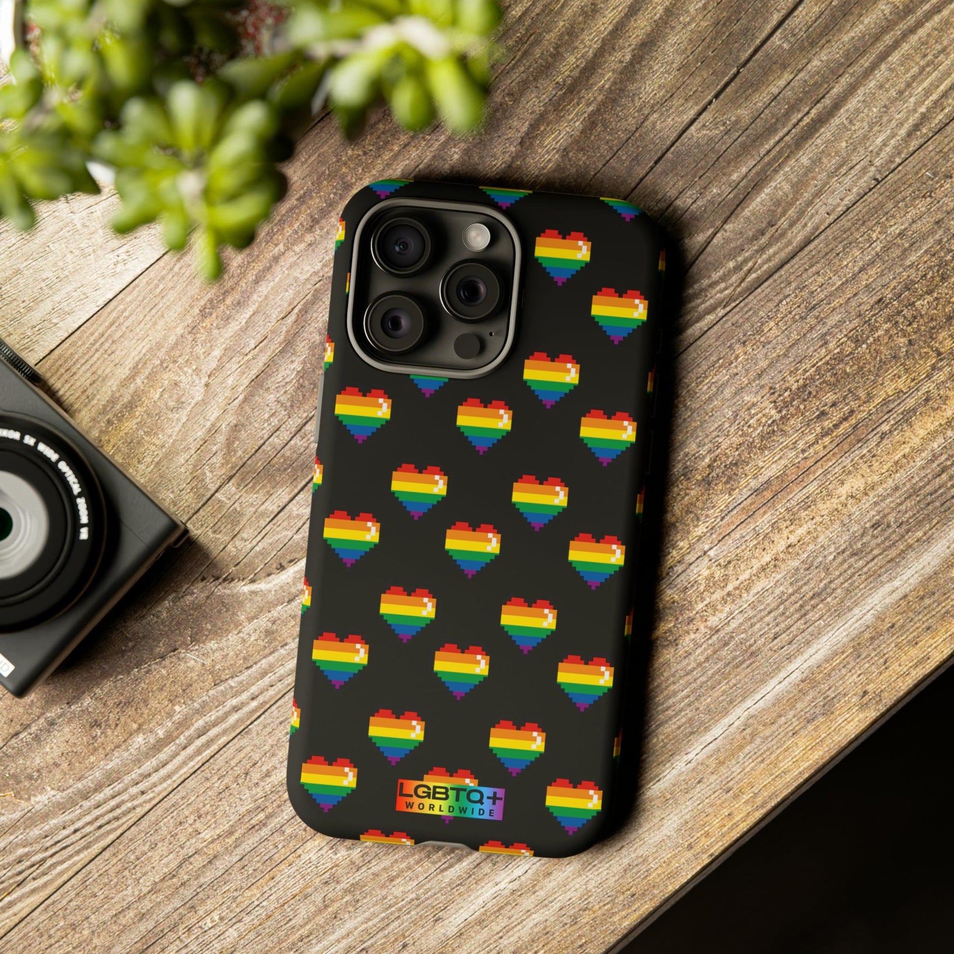 LGBTQWorldwide - ,,COMIC HERZEN" Doppelgehäuse Handyhülle Accessories, Glossy, iPhone Cases, Matte, Phone accessory, Phone Cases, Samsung Cases, Thermo, Valentine's Day Picks lgbtq Bekleidung Accessoires unisex Zubehör