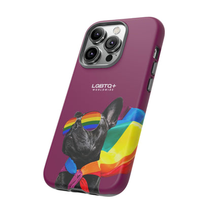 LGBTQWorldwide - ,,GLÜCKLICHER HUND" Doppelgehäuse Handyhülle Accessories, Glossy, iPhone Cases, Matte, Phone accessory, Phone Cases, Samsung Cases, Thermo, Valentine's Day Picks lgbtq Bekleidung Accessoires unisex Zubehör