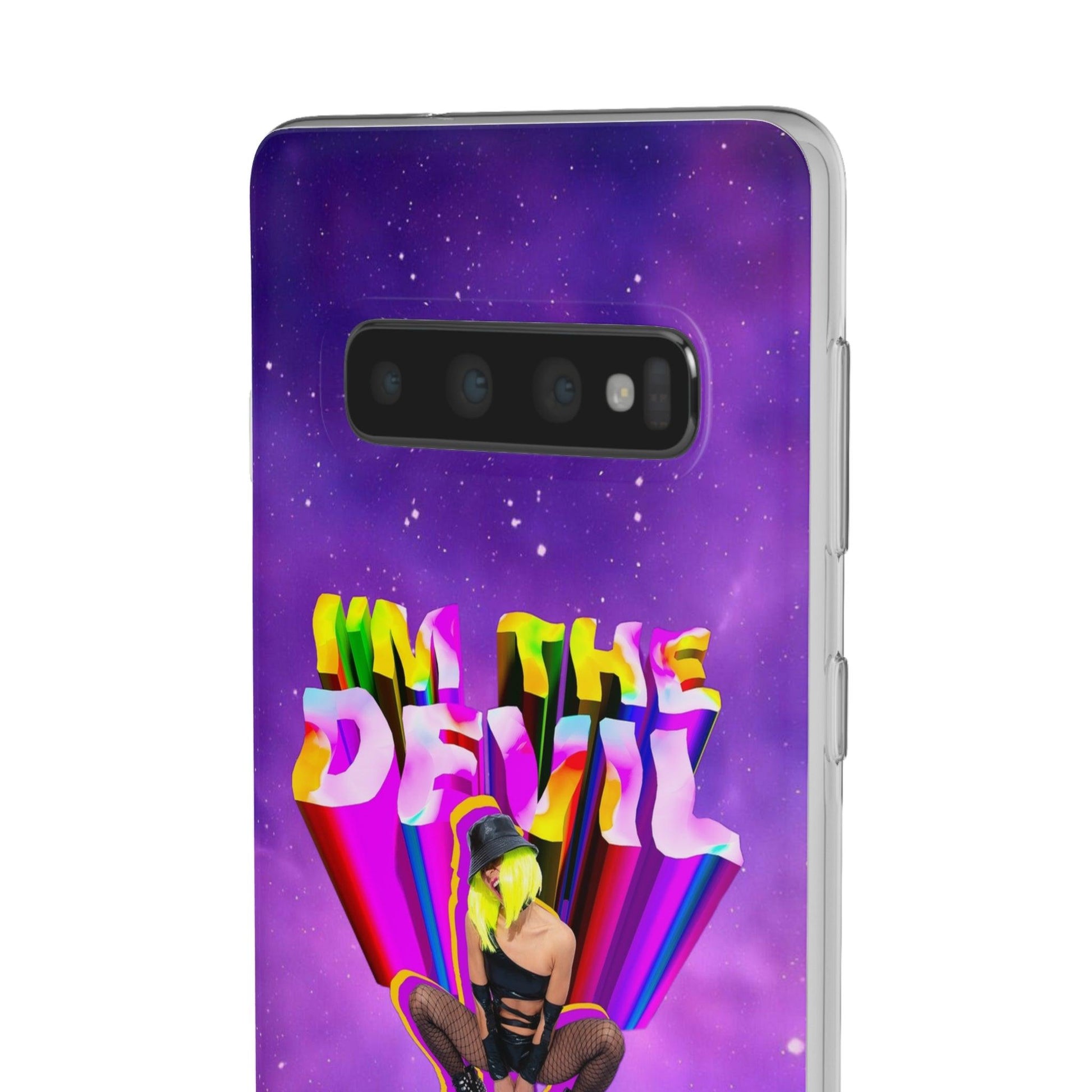 LGBTQWorldwide - ,,I AM THE DEVIL" Flexible Handyhülle Accessories, Case, iPhone, iPhone Cases, Phone accessory, Phone Cases, Samsung Cases, silikon, Valentine's Day promotion lgbtq Bekleidung Accessoires unisex Zubehör