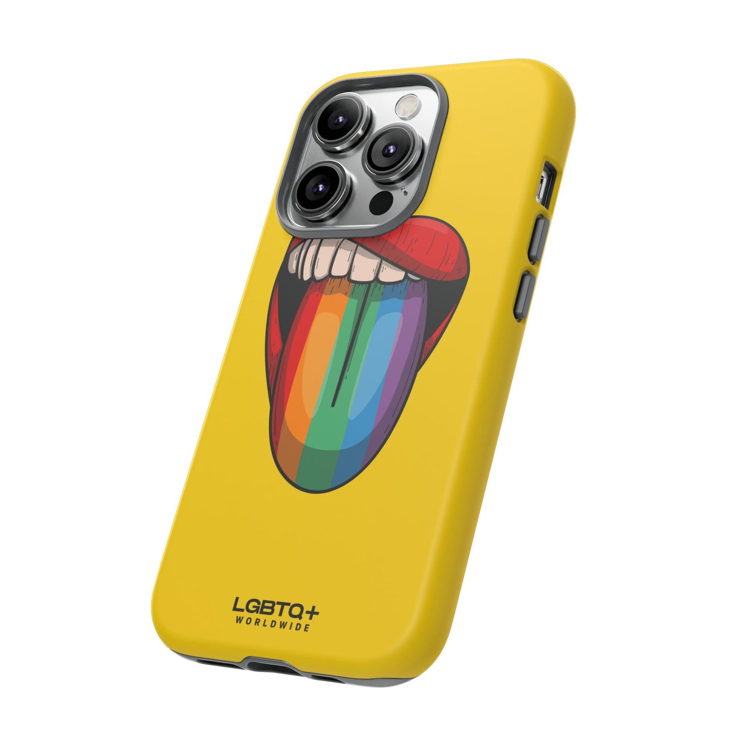 LGBTQWorldwide - ,,ZUNGE" Doppelgehäuse Handyhülle Accessories, Glossy, iPhone Cases, Matte, Phone accessory, Phone Cases, Samsung Cases, Thermo, Valentine's Day Picks lgbtq Bekleidung Accessoires unisex Zubehör