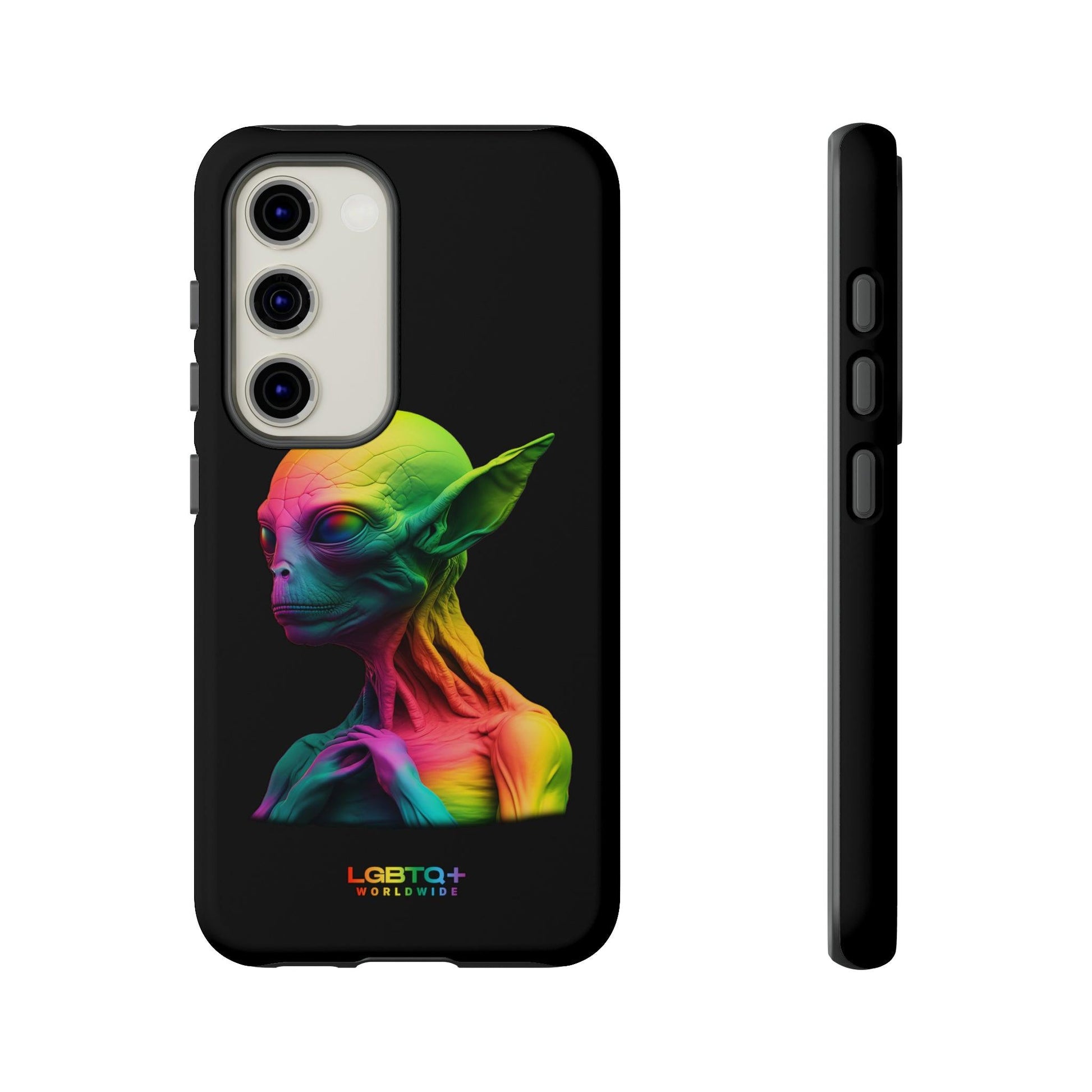 LGBTQWorldwide - ,,ALIEN" Doppelgehäuse Handyhülle Accessories, Glossy, iPhone Cases, Matte, Phone accessory, Phone Cases, Samsung Cases, tough, Valentine's Day Picks lgbtq Bekleidung Accessoires unisex Zubehör