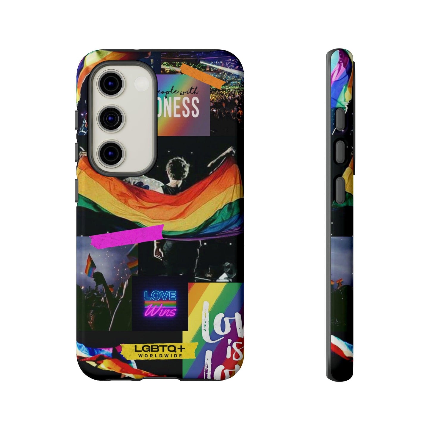 LGBTQWorldwide - ,,COMMUNITY" Doppelgehäuse Handyhülle Accessories, Glossy, iPhone Cases, Matte, Phone accessory, Phone Cases, Samsung Cases, Thermo, Valentine's Day Picks lgbtq Bekleidung Accessoires unisex Zubehör