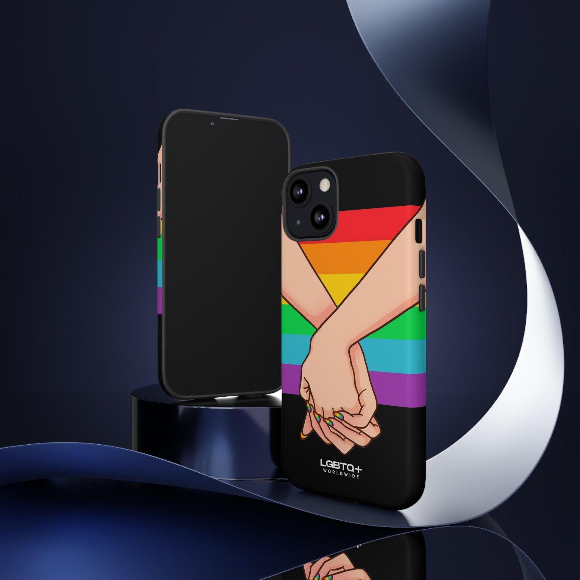 LGBTQWorldwide - ,,TOGETHER PRIDE" Doppelgehäuse Handyhülle Accessories, Glossy, iPhone Cases, Matte, Phone accessory, Phone Cases, Samsung Cases, Thermo, Valentine's Day Picks lgbtq Bekleidung Accessoires unisex Zubehör