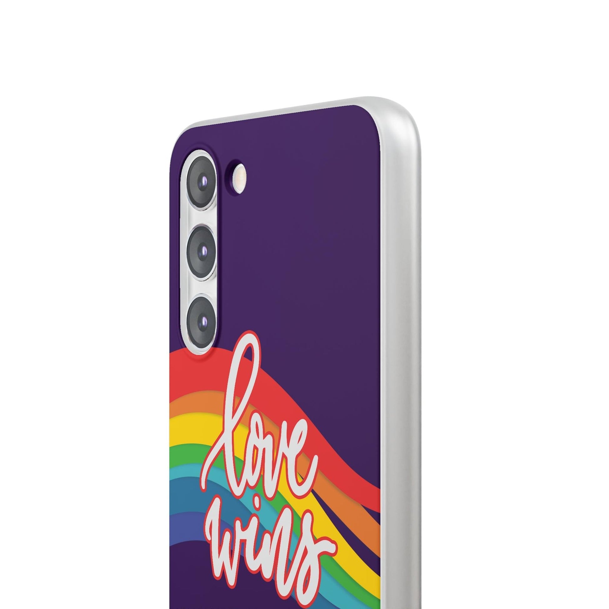 LGBTQWorldwide - ,,LIEBE GEWINNT" Flexible Handyhülle Accessories, Case, iPhone, iPhone Cases, Phone accessory, Phone Cases, Samsung Cases, silikon, Valentine's Day promotion lgbtq Bekleidung Accessoires unisex Zubehör