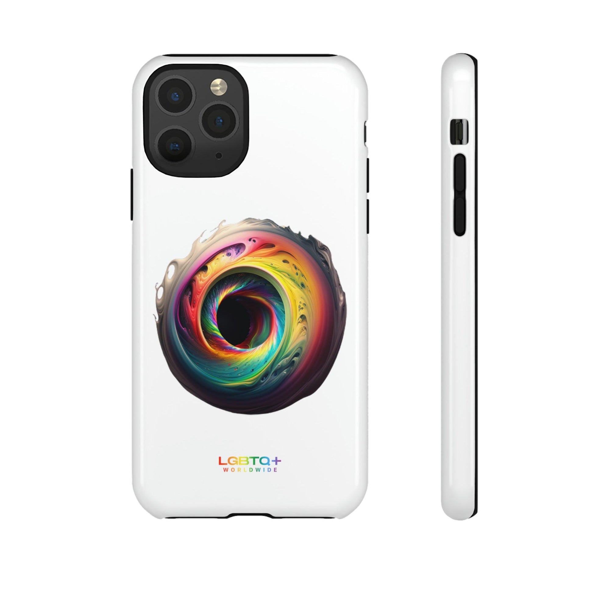 LGBTQWorldwide - ,,SCHWARZES LOCH" Doppelgehäuse Handyhülle Accessories, Glossy, iPhone Cases, Matte, Phone accessory, Phone Cases, Samsung Cases, tough, Valentine's Day Picks lgbtq Bekleidung Accessoires unisex Zubehör