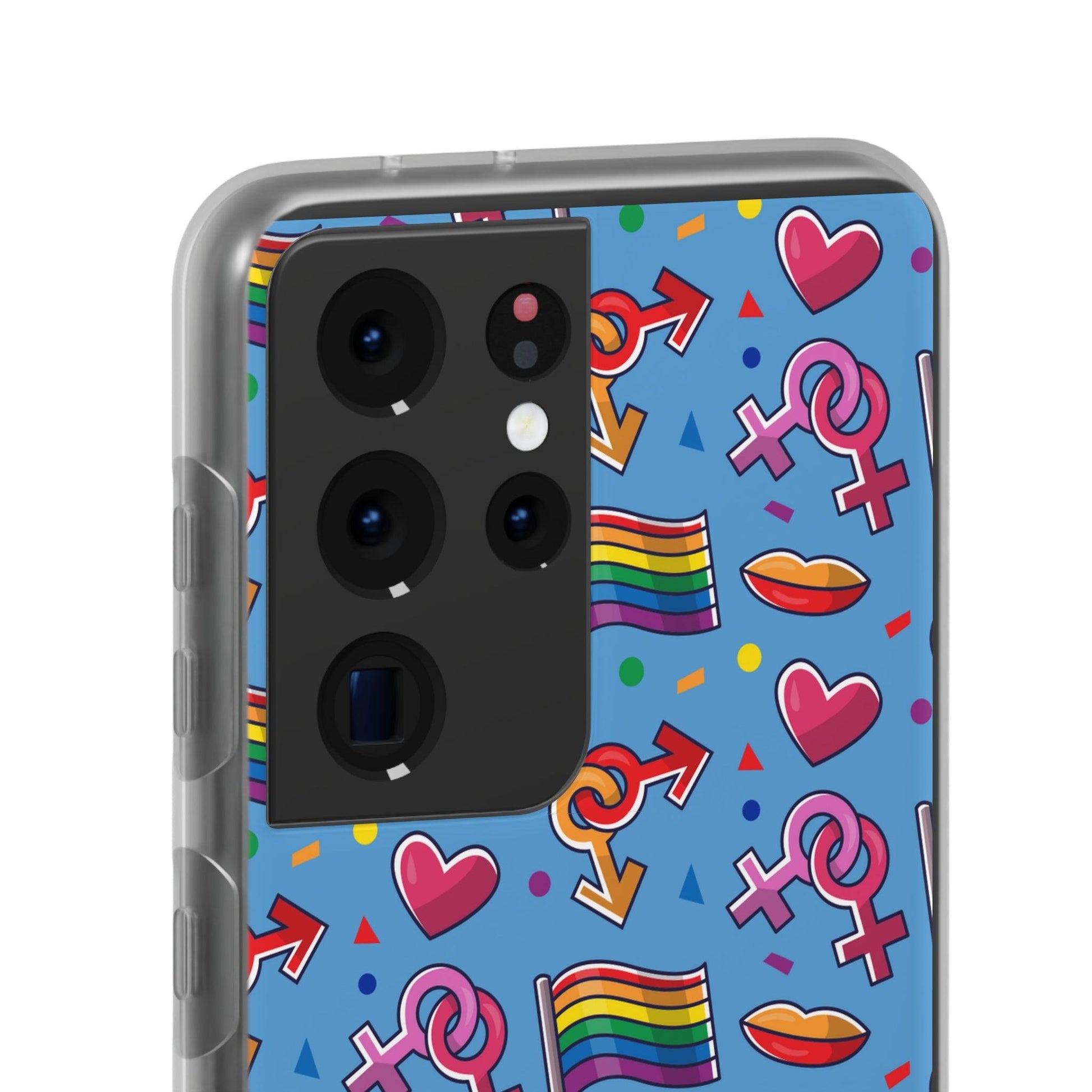 LGBTQWorldwide - ,,FLAGGEN" Flexible Handyhülle Accessories, Case, iPhone, iPhone Cases, Phone accessory, Phone Cases, Samsung Cases, silikon, Valentine's Day promotion lgbtq Bekleidung Accessoires unisex Zubehör