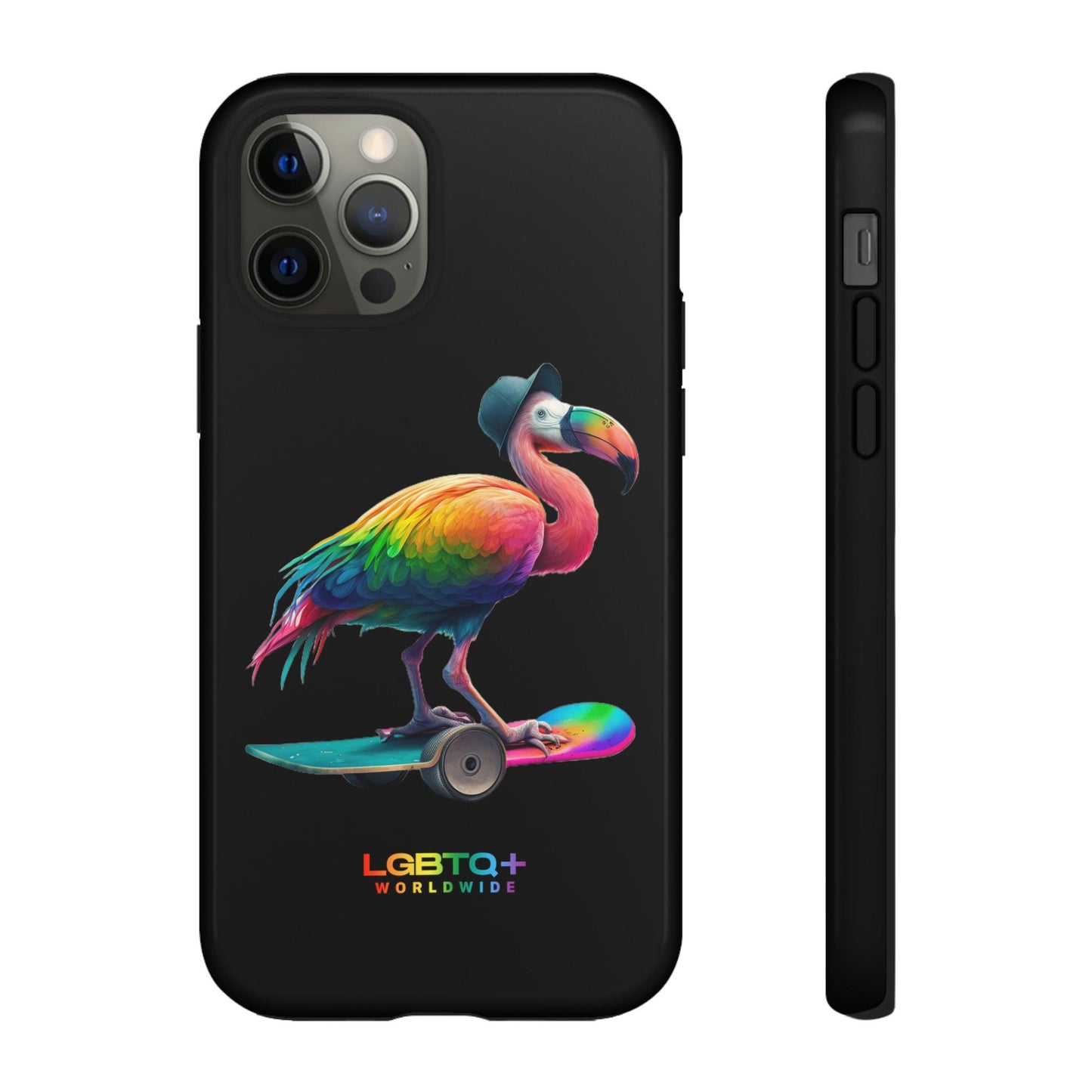 LGBTQWorldwide - ,,FLAMINGO" Doppelgehäuse Handyhülle Accessories, Glossy, iPhone Cases, Matte, Phone accessory, Phone Cases, Samsung Cases, tough, Valentine's Day Picks lgbtq Bekleidung Accessoires unisex Zubehör