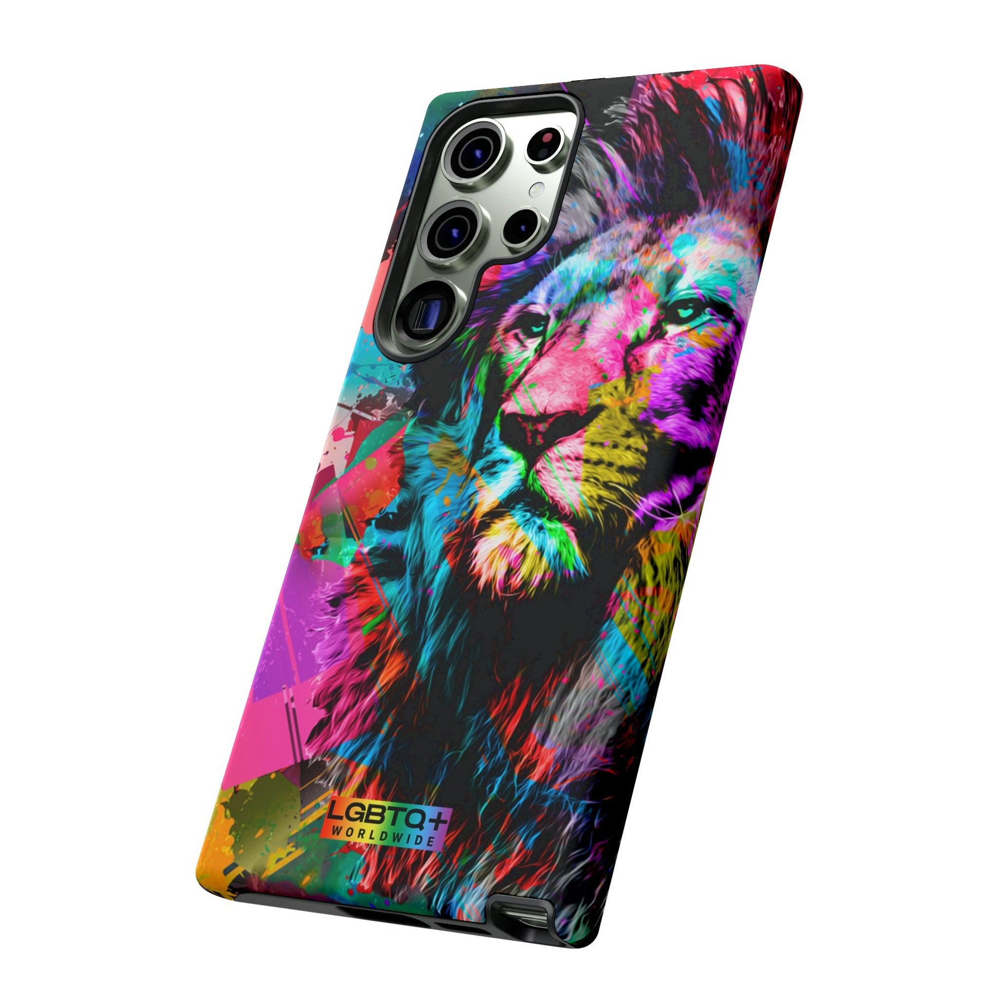 LGBTQWorldwide - ,,STARKER LÖWE" Doppelgehäuse Handyhülle Accessories, Glossy, iPhone Cases, Matte, Phone accessory, Phone Cases, Samsung Cases, Thermo, Valentine's Day Picks lgbtq Bekleidung Accessoires unisex Zubehör