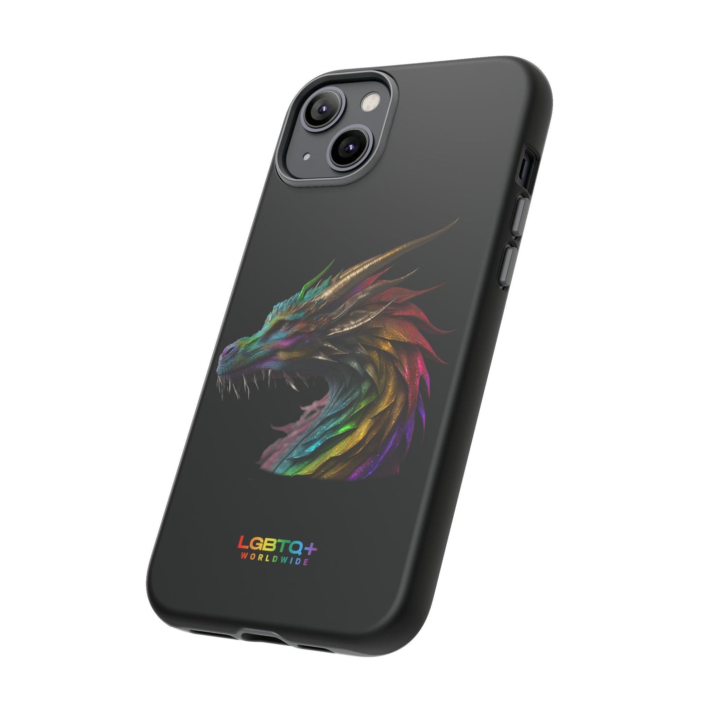 LGBTQWorldwide - ,,DRACHE" Doppelgehäuse Handyhülle Accessories, Glossy, iPhone Cases, Matte, Phone accessory, Phone Cases, Samsung Cases, tough, Valentine's Day Picks lgbtq Bekleidung Accessoires unisex Zubehör