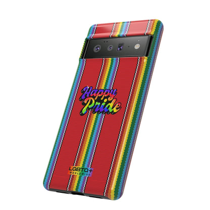 LGBTQWorldwide - ,,HAPPY PRIDE" Doppelgehäuse Handyhülle Accessories, Glossy, iPhone Cases, Matte, Phone accessory, Phone Cases, Samsung Cases, Thermo, Valentine's Day Picks lgbtq Bekleidung Accessoires unisex Zubehör