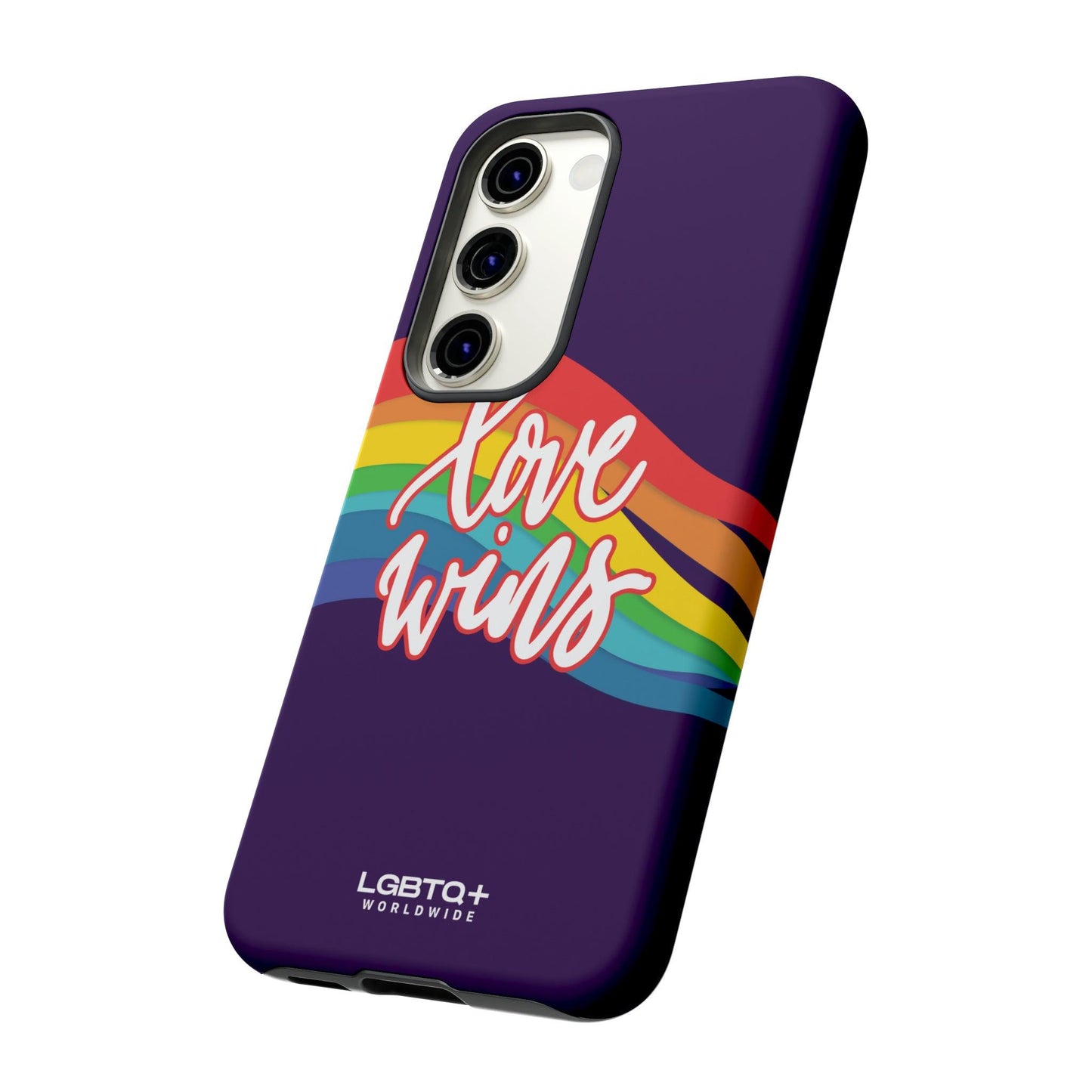 LGBTQWorldwide - ,,LIEBE GEWINNT" Doppelgehäuse Handyhülle Accessories, Glossy, iPhone Cases, Matte, Phone accessory, Phone Cases, Samsung Cases, Thermo, Valentine's Day Picks lgbtq Bekleidung Accessoires unisex Zubehör