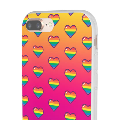 LGBTQWorldwide - ,,HERZEN" Flexible Handyhülle Accessories, Case, iPhone, iPhone Cases, Phone accessory, Phone Cases, Samsung Cases, silikon, Valentine's Day promotion lgbtq Bekleidung Accessoires unisex Zubehör