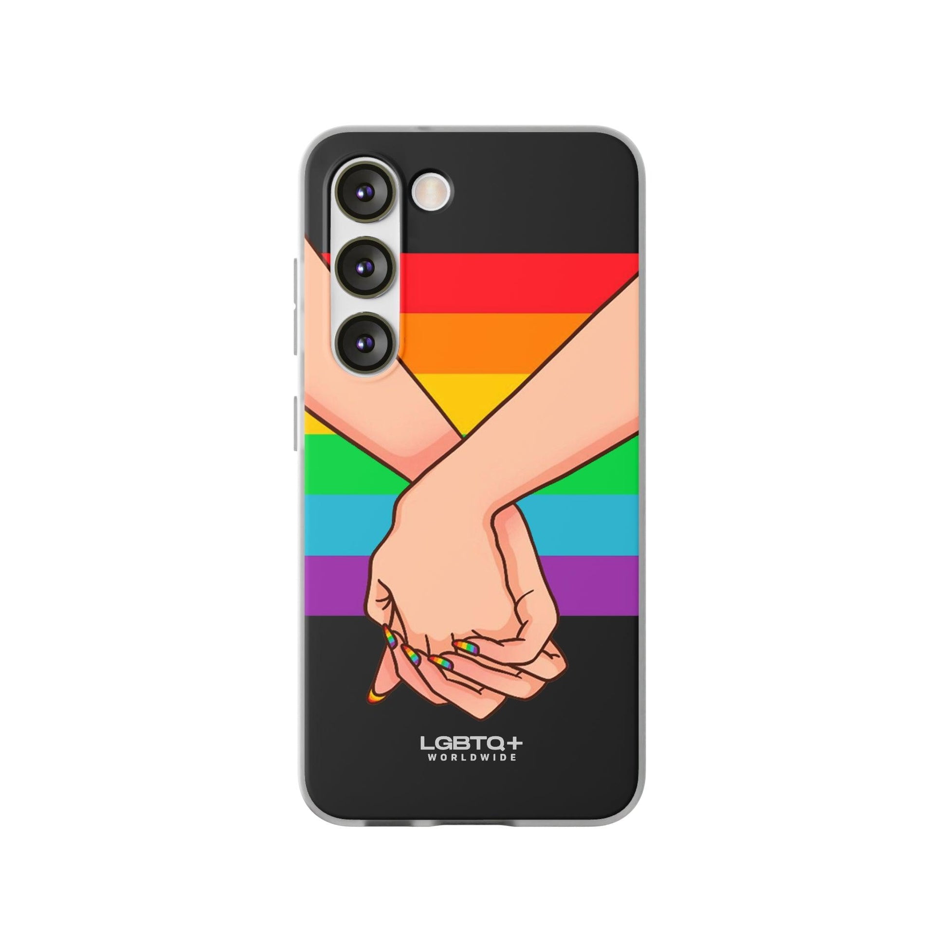 LGBTQWorldwide - ,,TOGETHER PRIDE" Flexible Handyhülle Accessories, Case, iPhone, iPhone Cases, Phone accessory, Phone Cases, Samsung Cases, silikon, Valentine's Day promotion lgbtq Bekleidung Accessoires unisex Zubehör