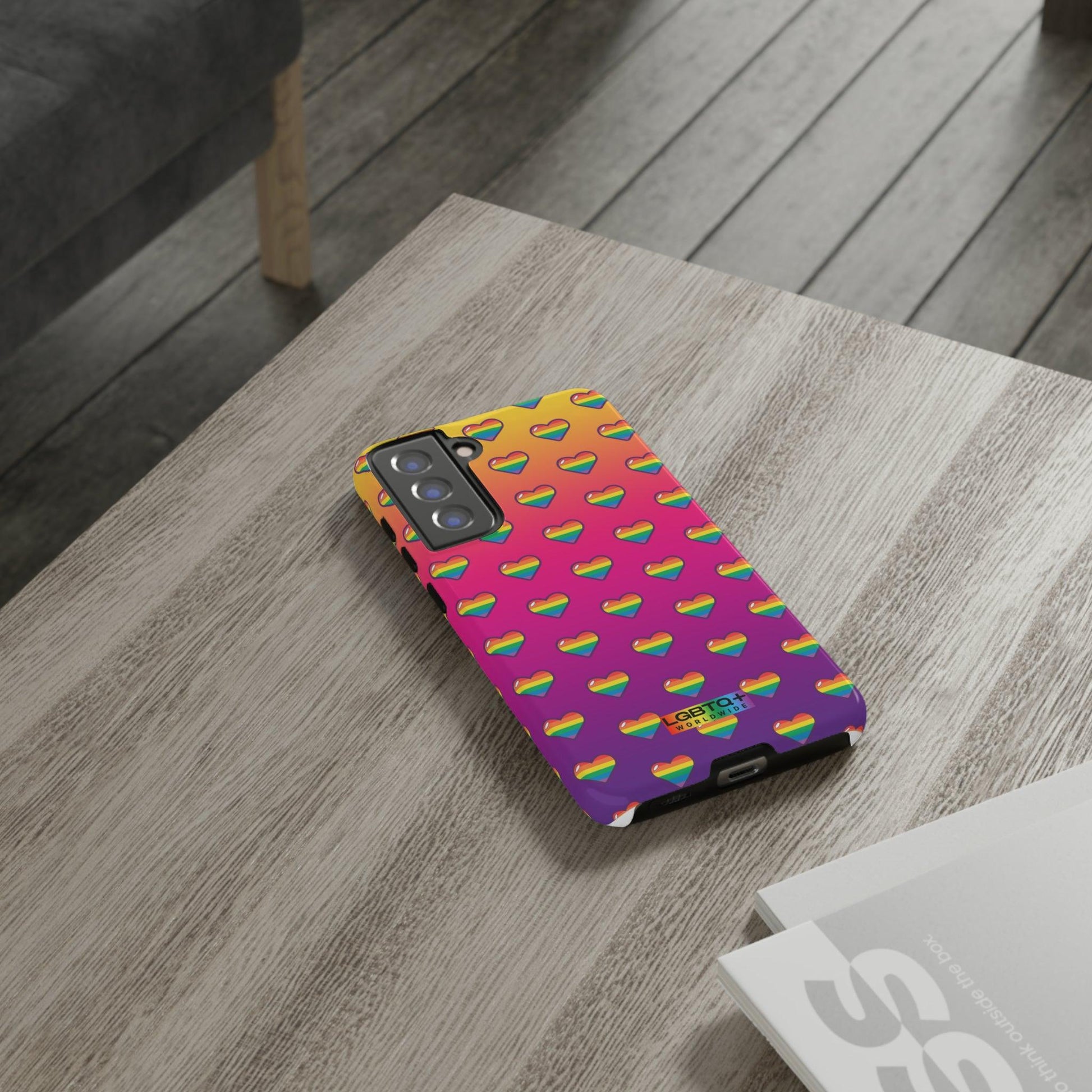 LGBTQWorldwide - ,,HERZ" Doppelgehäuse Handyhülle Accessories, Glossy, iPhone Cases, Matte, Phone accessory, Phone Cases, Samsung Cases, Thermo, Valentine's Day Picks lgbtq Bekleidung Accessoires unisex Zubehör