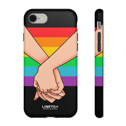 LGBTQWorldwide - ,,TOGETHER PRIDE" Doppelgehäuse Handyhülle Accessories, Glossy, iPhone Cases, Matte, Phone accessory, Phone Cases, Samsung Cases, Thermo, Valentine's Day Picks lgbtq Bekleidung Accessoires unisex Zubehör