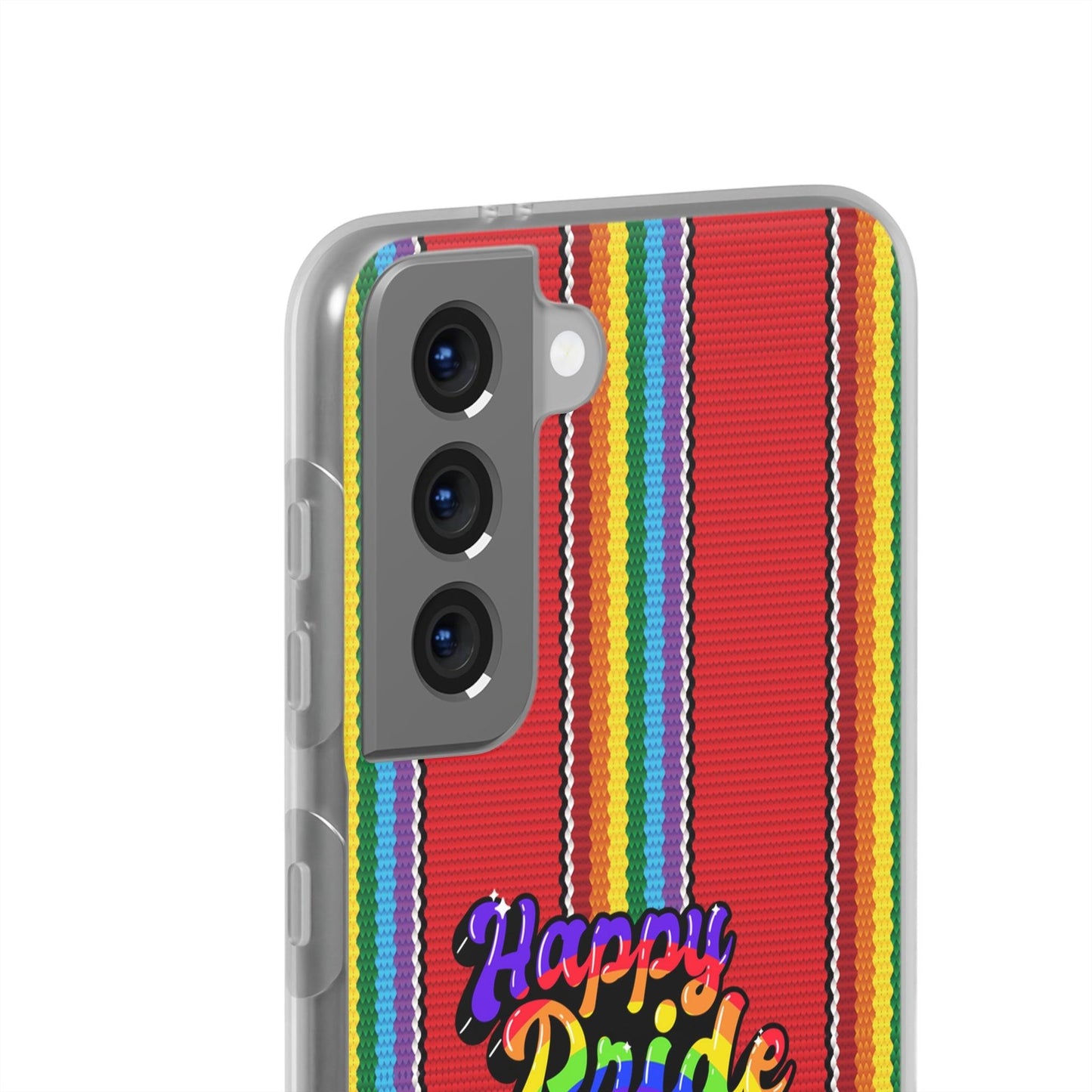 LGBTQWorldwide - ,,HAPPY PRIDE" Flexible Handyhülle Accessories, Case, iPhone, iPhone Cases, Phone accessory, Phone Cases, Samsung Cases, silikon, Valentine's Day promotion lgbtq Bekleidung Accessoires unisex Zubehör