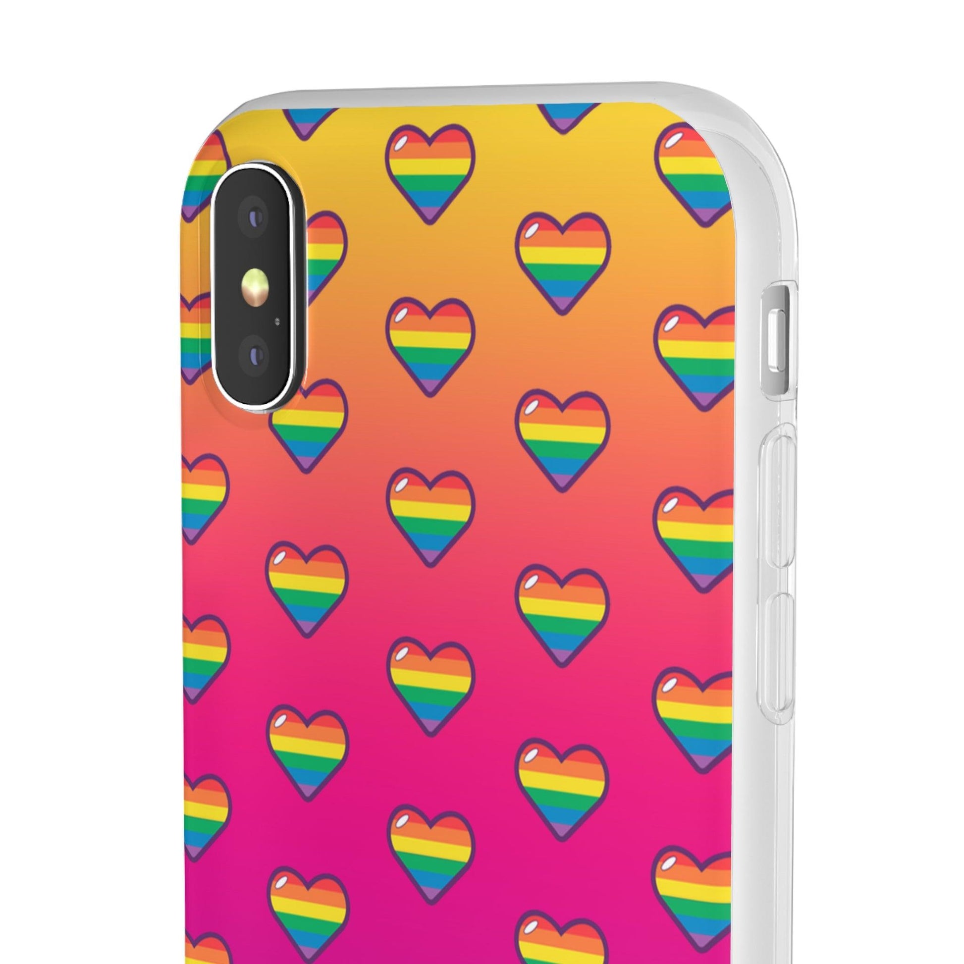 LGBTQWorldwide - ,,HERZEN" Flexible Handyhülle Accessories, Case, iPhone, iPhone Cases, Phone accessory, Phone Cases, Samsung Cases, silikon, Valentine's Day promotion lgbtq Bekleidung Accessoires unisex Zubehör