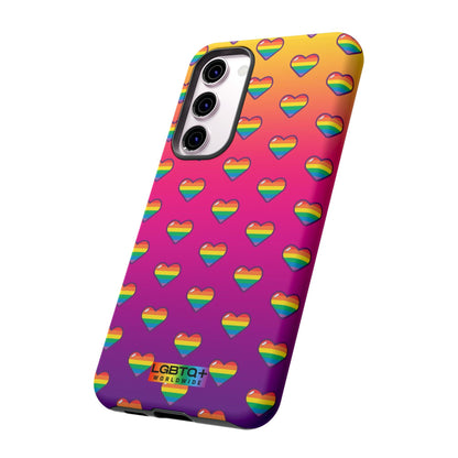 LGBTQWorldwide - ,,HERZ" Doppelgehäuse Handyhülle Accessories, Glossy, iPhone Cases, Matte, Phone accessory, Phone Cases, Samsung Cases, Thermo, Valentine's Day Picks lgbtq Bekleidung Accessoires unisex Zubehör