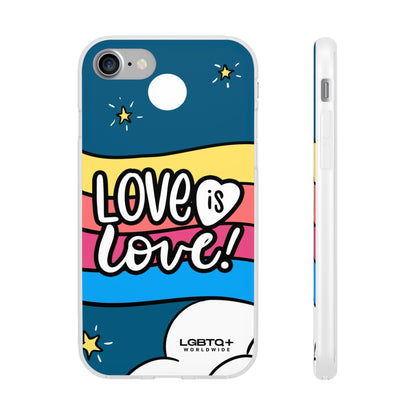 LGBTQWorldwide - ,,LIEBES WOLKE" Flexible Handyhülle Accessories, Case, iPhone, iPhone Cases, Phone accessory, Phone Cases, Samsung Cases, silikon, Valentine's Day promotion lgbtq Bekleidung Accessoires unisex Zubehör