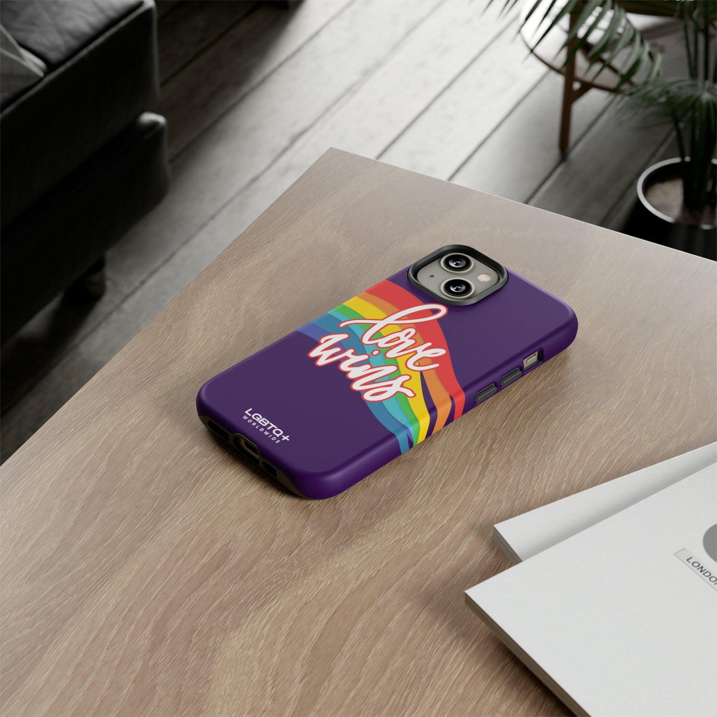 LGBTQWorldwide - ,,LIEBE GEWINNT" Doppelgehäuse Handyhülle Accessories, Glossy, iPhone Cases, Matte, Phone accessory, Phone Cases, Samsung Cases, Thermo, Valentine's Day Picks lgbtq Bekleidung Accessoires unisex Zubehör