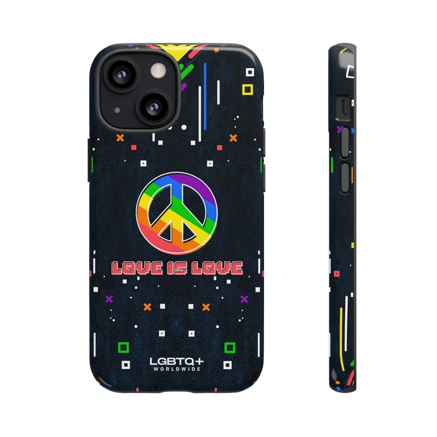 LGBTQWorldwide - ,,PEACE" Doppelgehäuse Handyhülle Accessories, Glossy, iPhone Cases, Matte, Phone accessory, Phone Cases, Samsung Cases, Thermo, Valentine's Day Picks lgbtq Bekleidung Accessoires unisex Zubehör